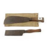 A single blade billhook by ELWELL and another G