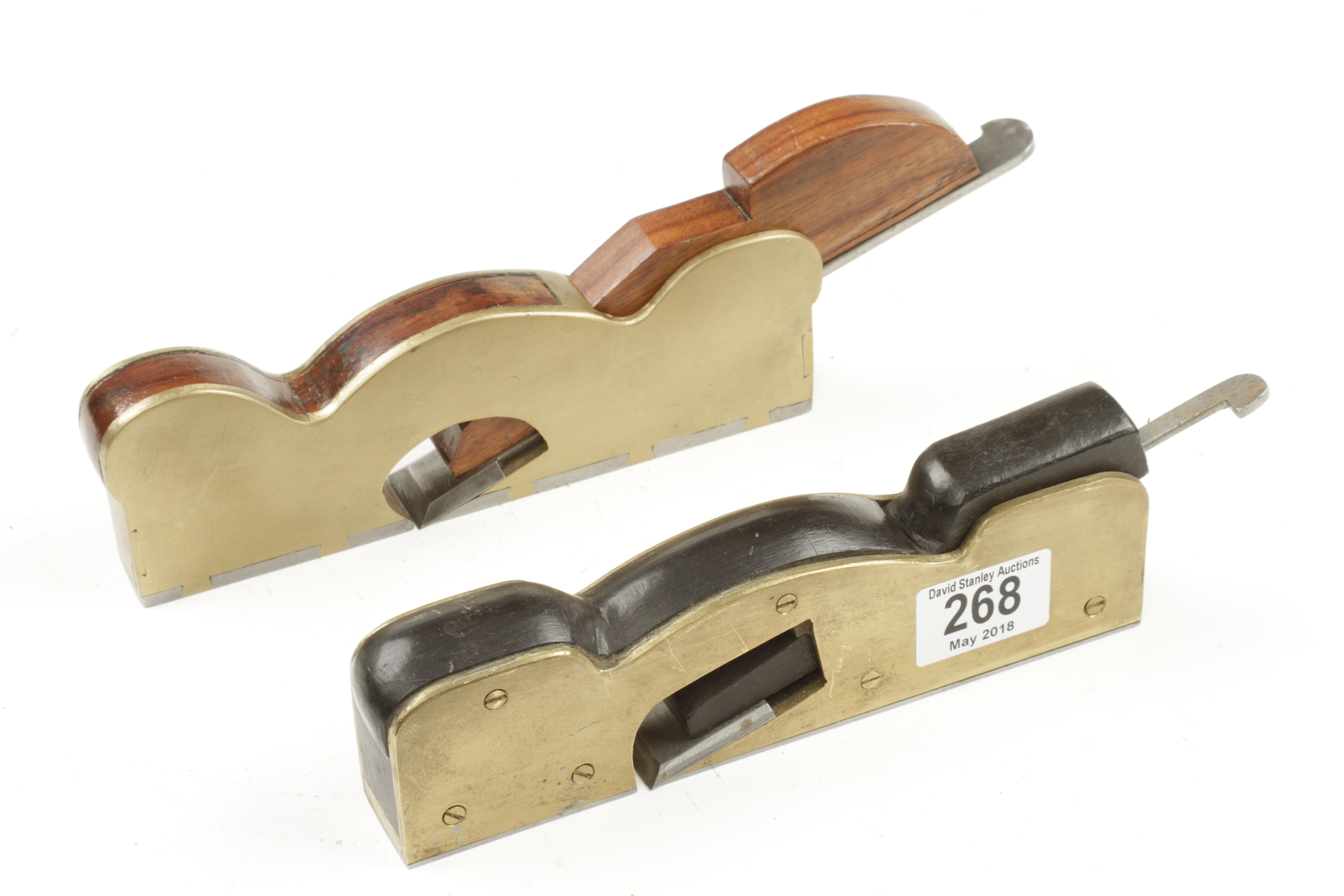 Two user made steel sole brass shoulder planes dovetails are poor G-