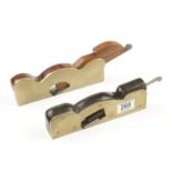Two user made steel sole brass shoulder planes dovetails are poor G-