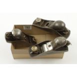 Three knuckle cap block planes by STANLEY and UNION G