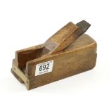 A beech chamfer plane by MELHUISH with brass front G++