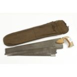 An unusual DISSTON interchangeable saw with four blades in orig bag only one blade and the bag