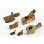 An unusual brass plane and five other miniature planes G
