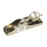 A 7" low angle SARGENT block plane with adjustable mouth G+