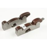 Two 1 1/2 " iron shoulder planes G