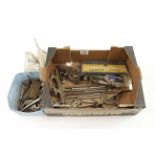 A quantity of spares and cutting irons for STANLEY and RECORD combination planes G