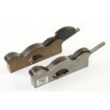 Two 1" shoulder planes in steel and brass both by THACKEREY G+