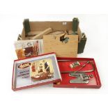 A 1940's HOBBIES fret saw outfit in orig box, two other saws,