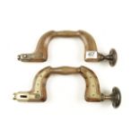 A brass lever pad beech brace by MARSDEN lack pad mechanism G- and another brace G+