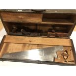 A joiners carrying case and a box of tools G