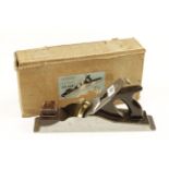 An unused late model 14 1/2" NORRIS A1 panel plane in orig poor box,