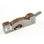 An 8" x 1 3/8" iron shoulder plane with skew mouth,
