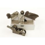 Two STANLEY No 98 side rebate plane,