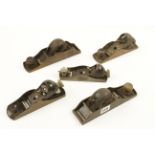 Five STANLEY block planes G