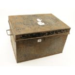 Two tin storage boxes G-