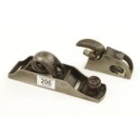 A USA STANLEY No 130 double end block plane and an English No 90J bullnose plane G