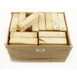 50 pieces of Maraciabo boxwood 125mm x 34mm square G