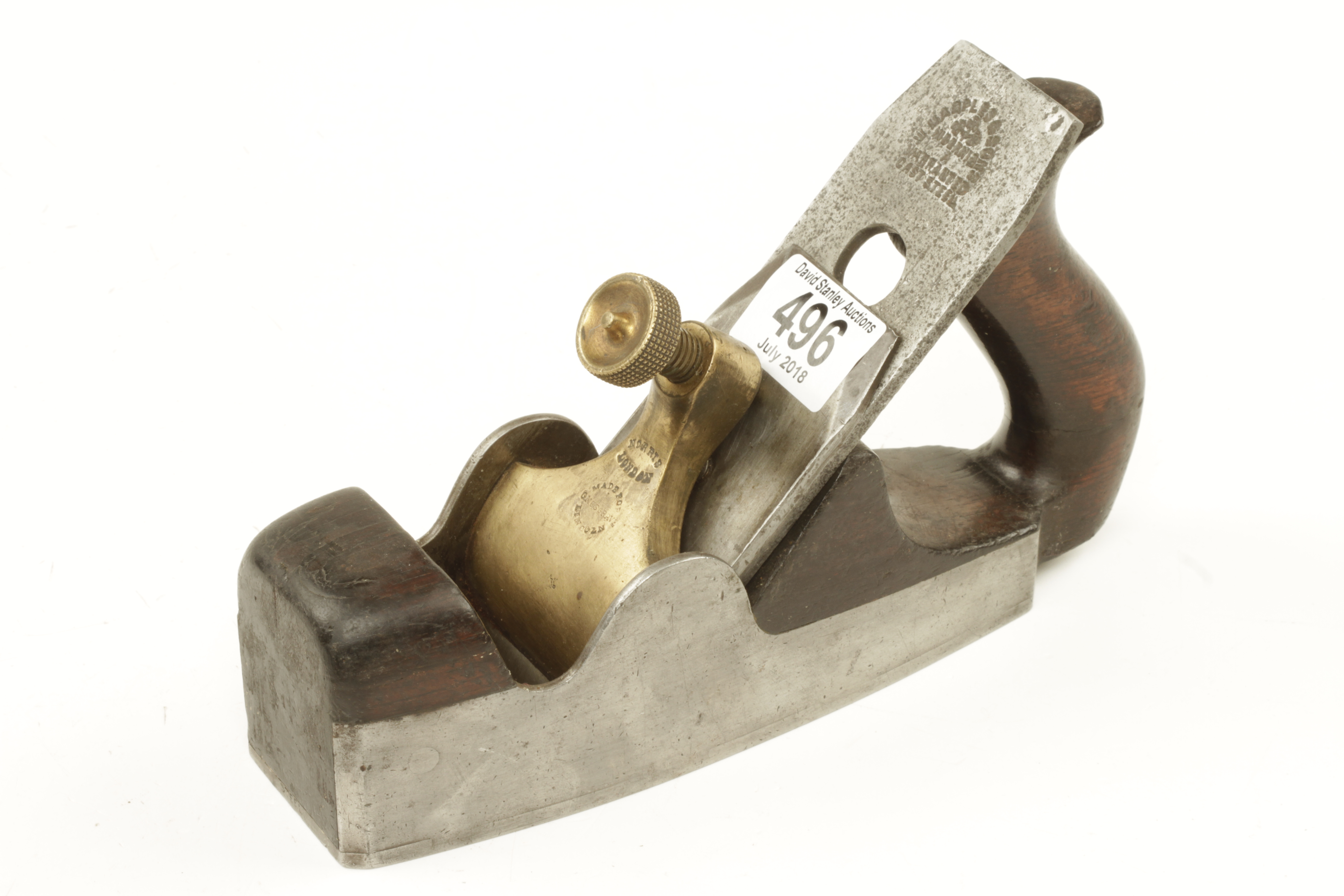 A NORRIS No 2 d/t steel smoother also marked on brass lever 'Made for G MUSGRAVE,