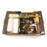 A quantity of decorators paintbrushes, rollers ,