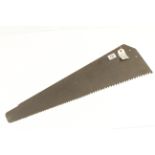 An old 28" ripsaw blade with graduated teeth rusty G-