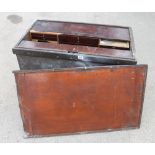 A cabinet makers pine chest 38" x 23" x 23" with bank of 12 drawers for restoration G-