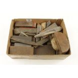 Seven boxed oilstones and a quantity of slip stones G