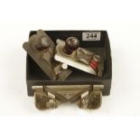 Three L&R side rebate planes by PRESTON,