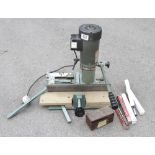 A MULTICO PM12 morticing machine with selection of chisels G