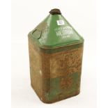 A 5 gal castrol oil tin some rust cap faulty G-