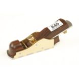 A very fine unused gunmetal thumb plane with d/t steel sole by KARL HOLTEY No A31 with rosewood