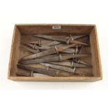 16 unhandled mortice chisels G+