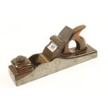 An early 13 1/2" d/t steel panel plane by SPIERS with scrolled wedge G+