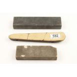 Three natural sharpening stones Belgium Cuticole,