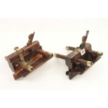A little used pair of plough and sash fillester by MARPLES with 'trial 1' stamp G+
