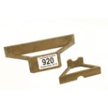 PRESTON Nos 920 and 922 brass mitre templates G++