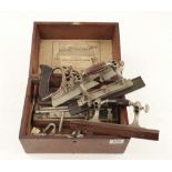 A STANLEY No 55 combination plane with four boxes of cutters G+