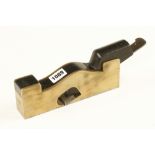 A rare London pattern 8" steel soled gunmetal NORRIS No 22E shoulder plane with ebony infill and