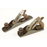 A STANLEY No 5 fore plane and a No 4 1/2 smoothing plane G+