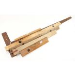 Five wood levels 18" to 42" and a T square G