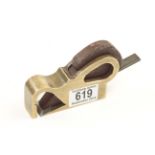 A brass bullnose plane 3 3/4" x 1" (wide mouth) G
