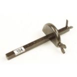An unusual heavy all-steel graduated leather slitting gauge by DIXON & SONS G