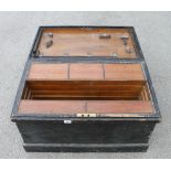 A joiners pine chest 34"x20"x20" with eight sliding trays.