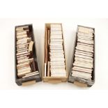 A collection of six trays of timber sample from around the world together with three folders of