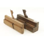 A small astragal moulding plane by MUTTER and a 2 1/2" wide Grecian ogee with raised fillet and