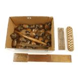 20 brush makers lathe drill blocks,