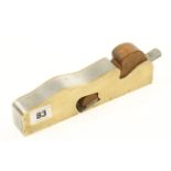 A craftsman made steel and brass shoulder plane G