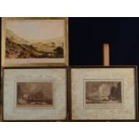 J G SYKES Cornish Elms Watercolour Signed Together with other works