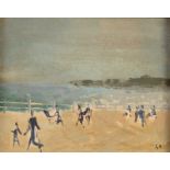 GEORGE LAMBOURN Penzance Promenade Oil on board Initialled 22 x 27cm Condition report: