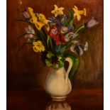 ADRIAN HEATH Spring flowers still life Oil on canvas Signed and date 1939? 50 x 45cm