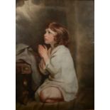 Follower of JOSHUA REYNOLDS The Infant Samuel Pastel 86 x 63cm